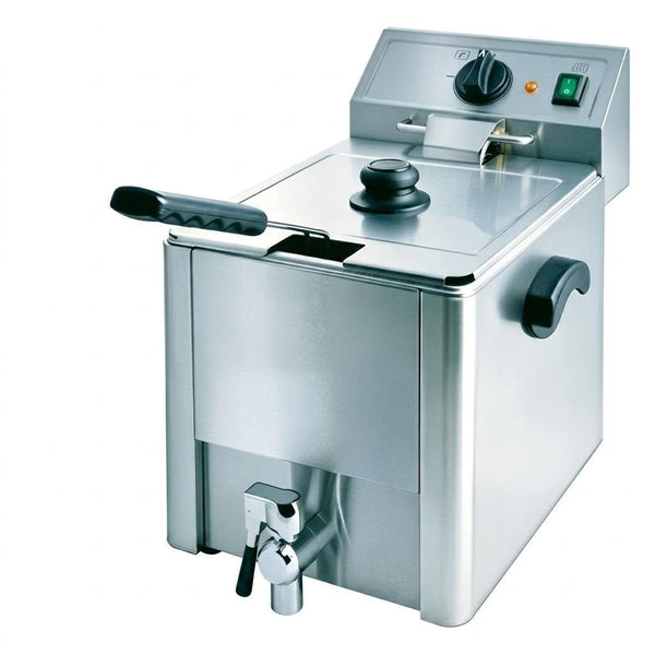 Electric Fryer with Valve - 1 Grid - 632*313*387mm - Whisk Hospitality - 623558