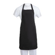 Whites Bib Apron Polycotton Black A279 - Whisk Hospitality - A279