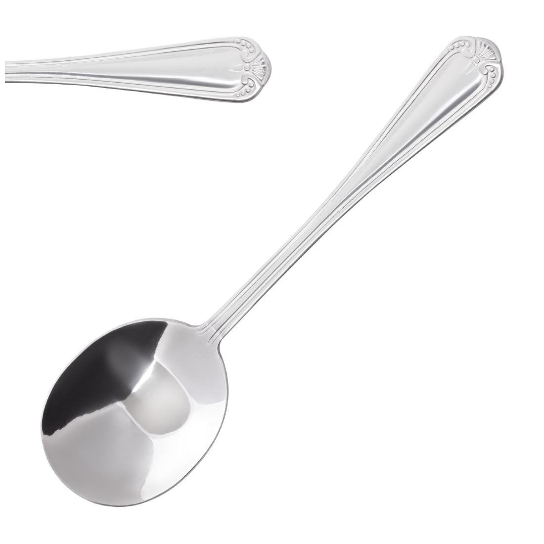 Olympia Jesmond Soup Spoon St/St (Box 12) C152 - Whisk Hospitality - C152