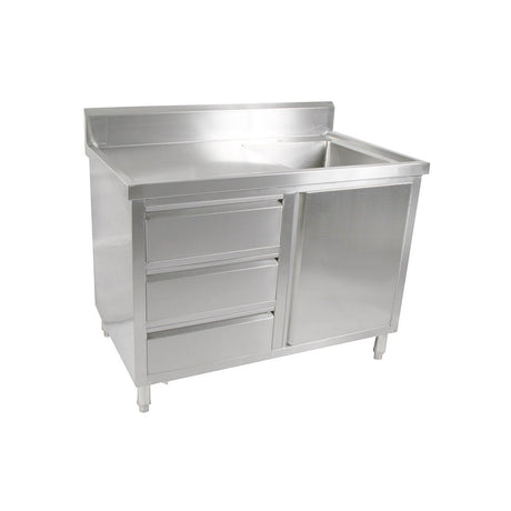 SC - 6 - 1200R - H Cabinet with Right Sink - Whisk Hospitality - SC-6-1200R-H