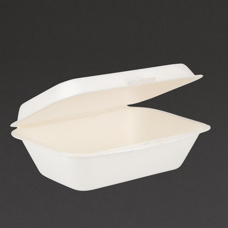 Fiesta Green Compostable Hinged Container - 66x135x182mm (Pack 250) DW248 - Whisk Hospitality - DW248
