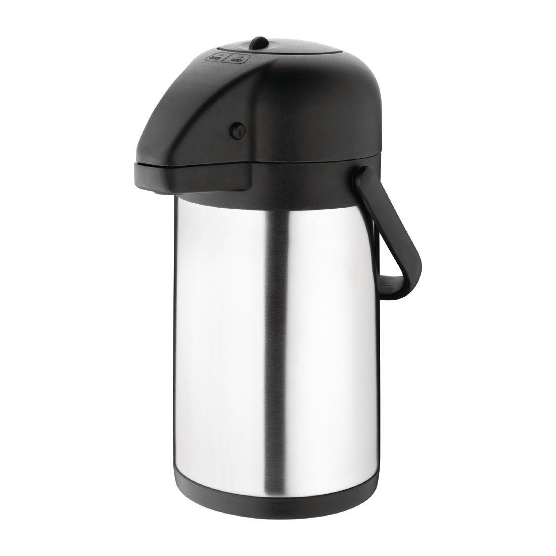 Olympia Pump Action Airpot St/St Double Wall - 1.9Ltr DL163 - Whisk Hospitality - DL163