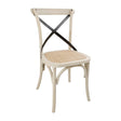 Bolero Wooden Dining Chair with Metal Cross Backrest Earthwash Finish (Box 2) DR306 - Whisk Hospitality - DR306