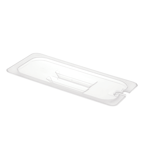 Gastronorme Pan Lid - PolyCarbonate - Notched - 1/3 - Clear - Whisk Hospitality - 398760