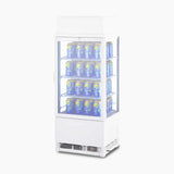 Bromic Countertop Fridge - 78L - 1 Door - Flat Glass - White - Whisk Hospitality - CT0080G4LW-NR