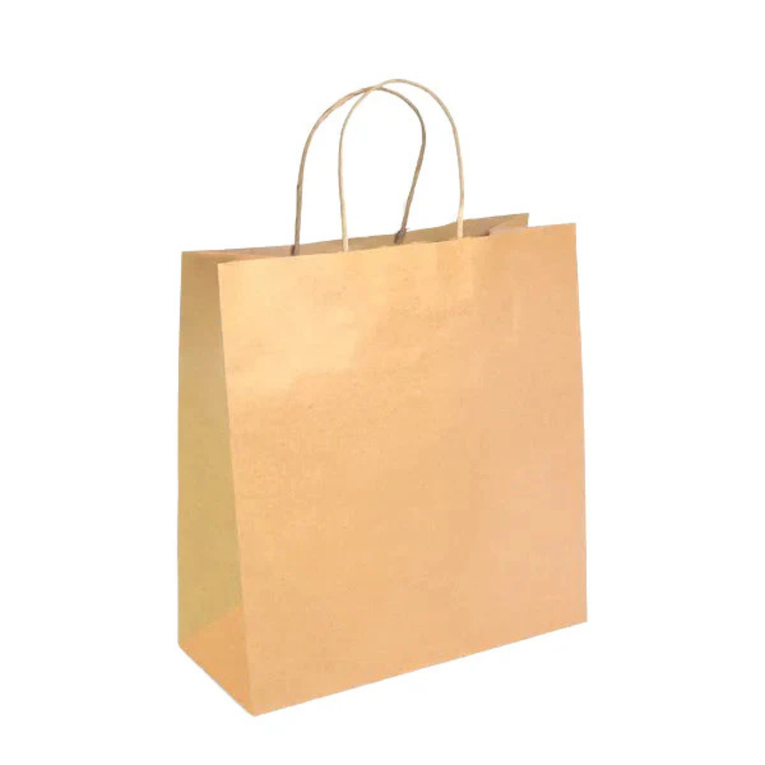 PakMax Medium Twist Handle Kraft Paper Bags RPFR-120-M - Whisk Hospitality - RPFR-120-M