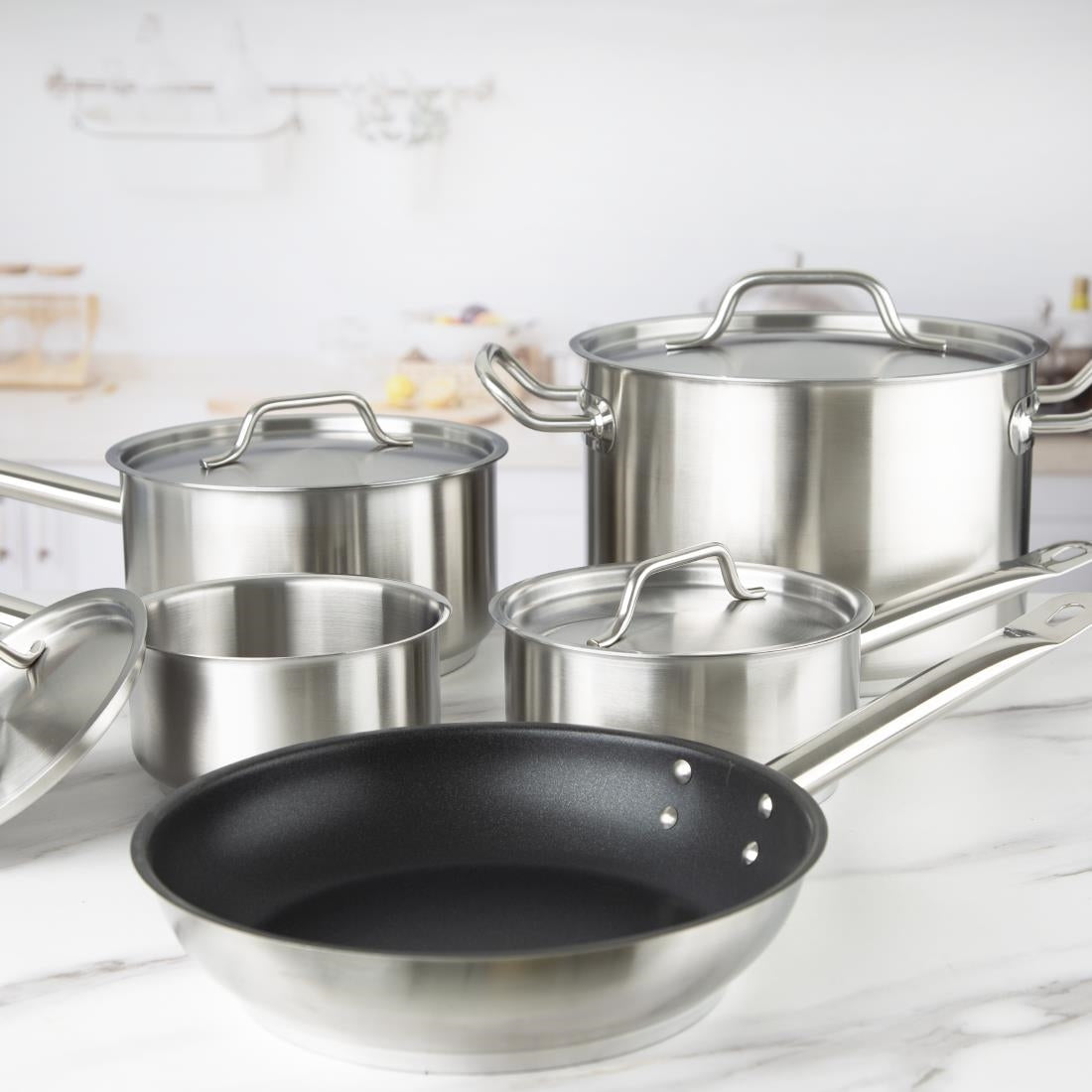 Vogue St/St Saucepan Stewpan & Frypan Set SA693