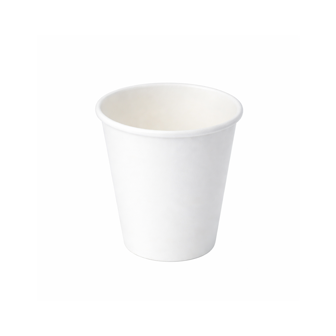 PakMax White 8oz 80mm Single Layer Hot Paper Cup SLHPC-80-8W - Whisk Hospitality - SLHPC-80-8W