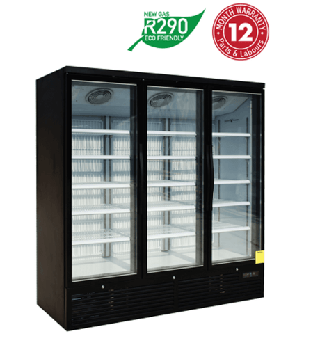 Exquisite Three Glass Door Upright Display Refrigerators - SMC1500 - Whisk Hospitality - SMC1500