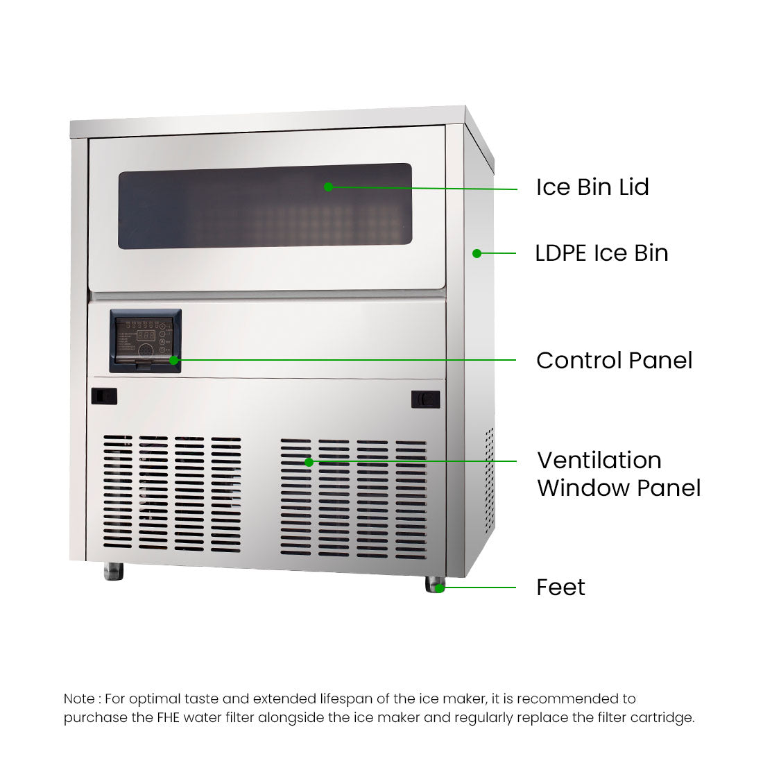 Blizzard Under Bench Ice Maker - Air Cooled - SN-101B
