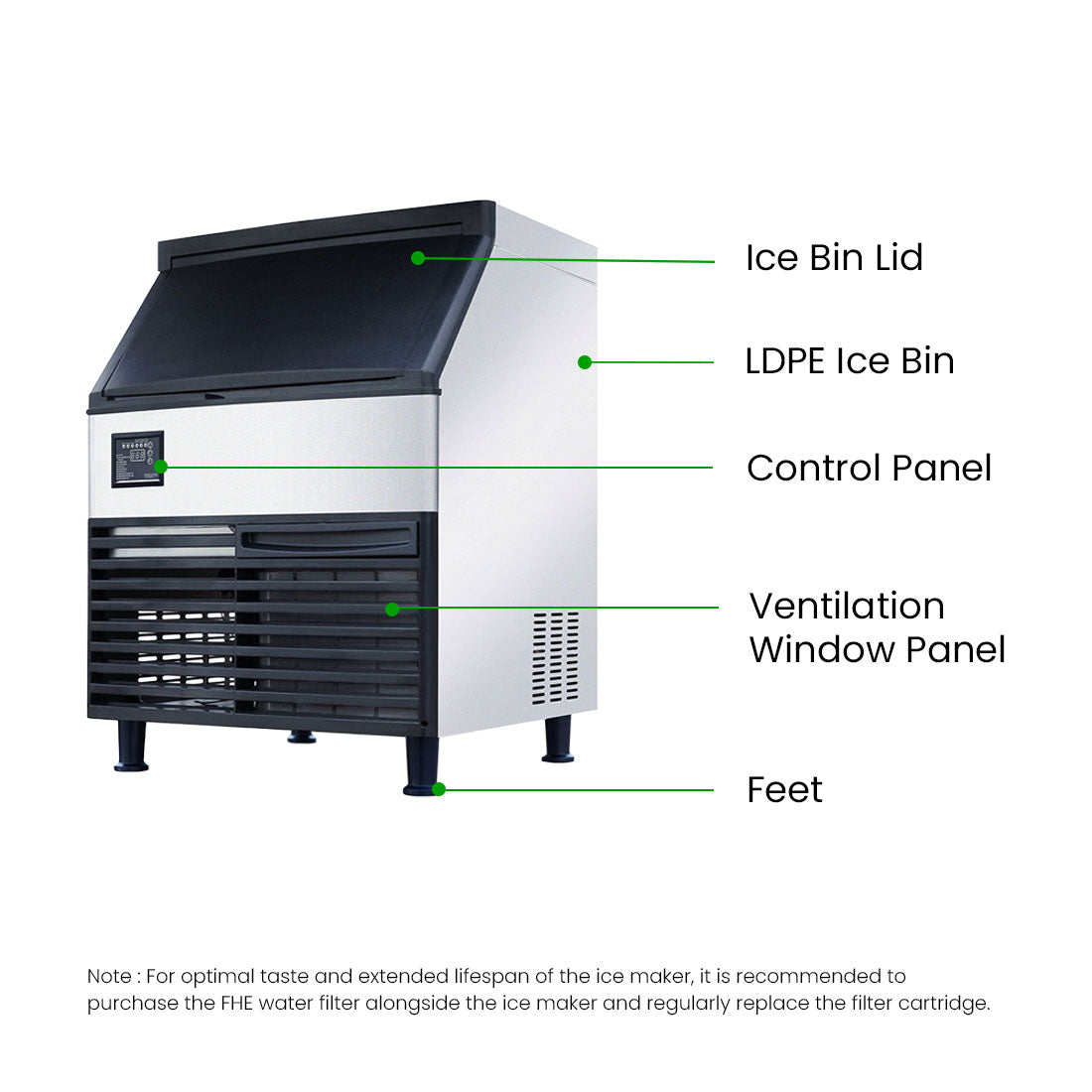 Blizzard Ice Maker  Air Cooled - SN-210P