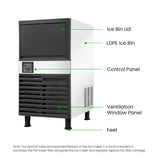 Blizzard Under Bench Ice Maker Air Cooled - SN-80P