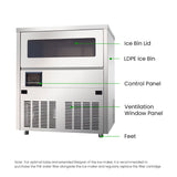 Blizzard Under Bench Ice Maker  Air Cooled - SN-81B
