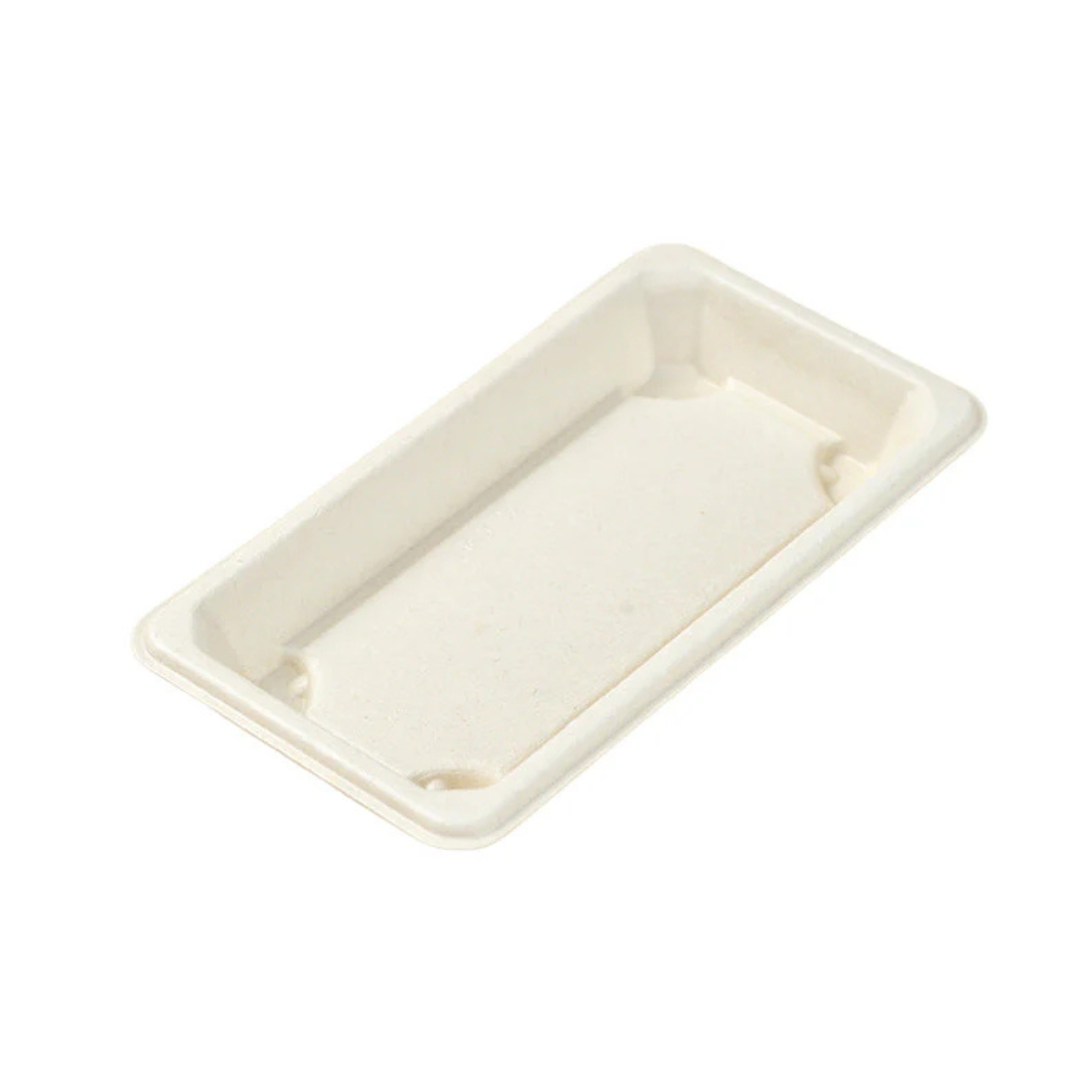 PakMax 6.5"*4.5"*0.8" Sugarcane Sushi Tray ST-08 - Whisk Hospitality - ST-08
