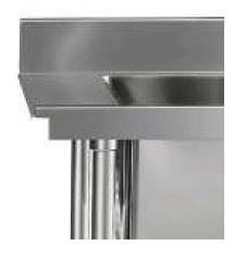 Mixrite STAINLESS STEEL DISHWASHER SINGLE INLET SINK 4 WSS16120L