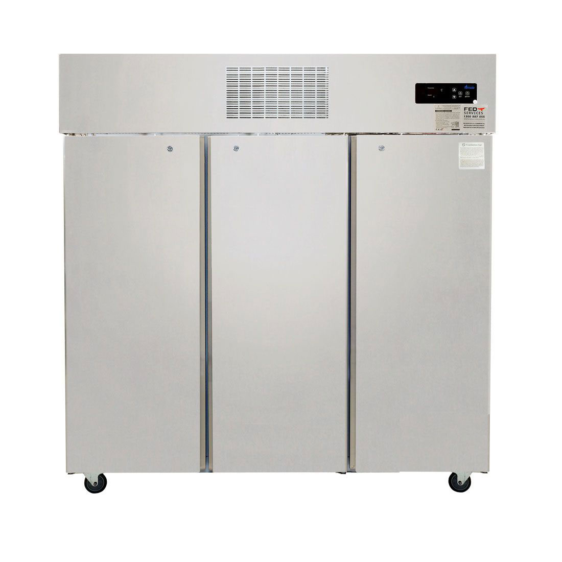 SUC1500 TROPICAL Thermaster 3 Door SS Fridge 1500L