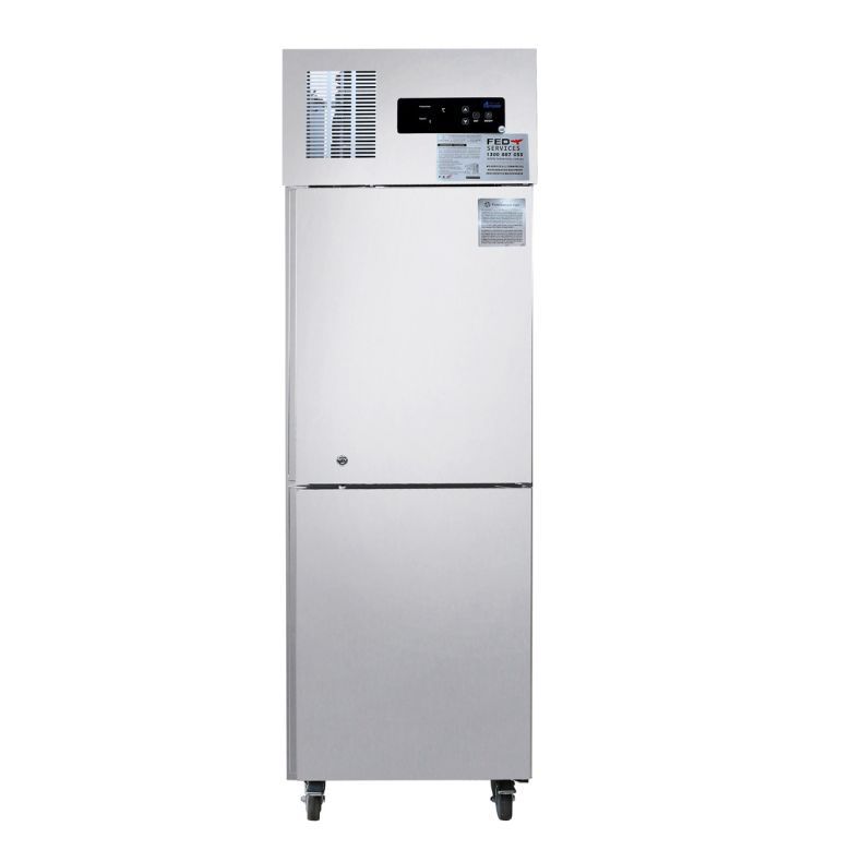 2NDs: TROPICAL Thermaster 2 x Half  door SS Freezer - SUF500-VIC527