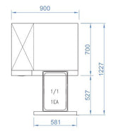 Skipio SUF9-2D-2  Undercounter 2 Drawer Freezer 179L