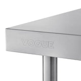 Vogue Wall Table St/St - 900x600mm 35 1/2x23 1/2" (60mm Upstand) T380