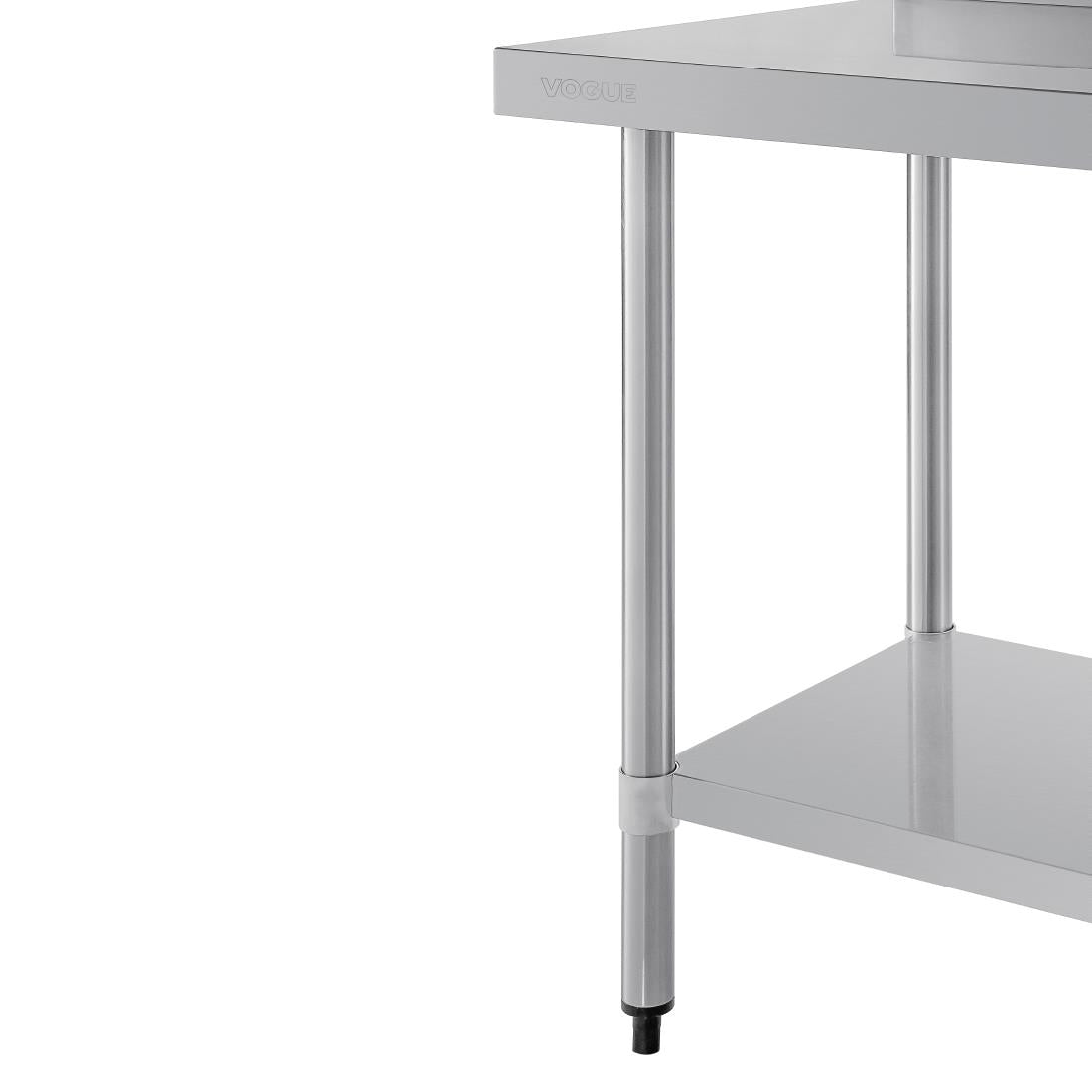 Vogue Wall Table St/St - 900x600mm 35 1/2x23 1/2" (60mm Upstand) T380