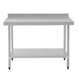 Vogue Wall Table St/St - 1200x600mm 47x23 1/2" (60mm Upstand) T381