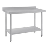 Vogue Wall Table St/St - 1200x600mm 47x23 1/2" (60mm Upstand) T381
