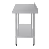 Vogue Wall Table St/St - 1200x600mm 47x23 1/2" (60mm Upstand) T381