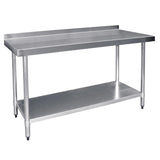 Vogue Wall Table St/St - 1800x600mm 70 3/4x23 1/2" (60mm Upstand) T383