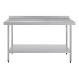 Vogue Wall Table St/St - 1500x600mm 59x23 1/2" (60mm Upstand) T382