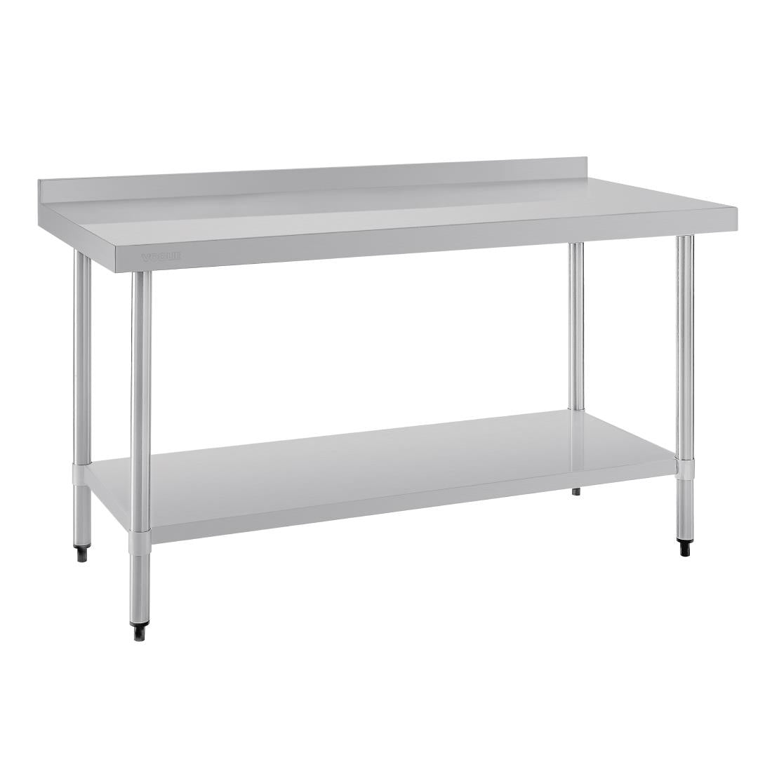Vogue Wall Table St/St - 1500x600mm 59x23 1/2" (60mm Upstand) T382