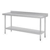 Vogue Wall Table St/St - 1800x600mm 70 3/4x23 1/2" (60mm Upstand) T383