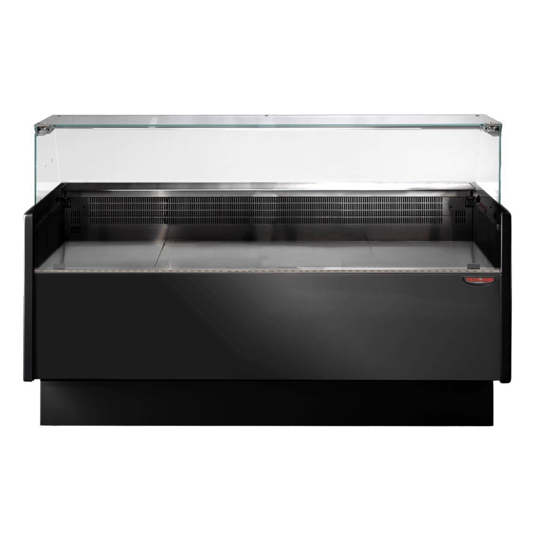 Tecnodom Serie MR80 Black 1520mm Wide Deli Display with Storage and Castors TDMR-0815B