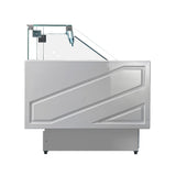 Tecnodom Serie MR9.5 Silver 2480mm Wide Deli Display with Storage and Castors TDMR-0925