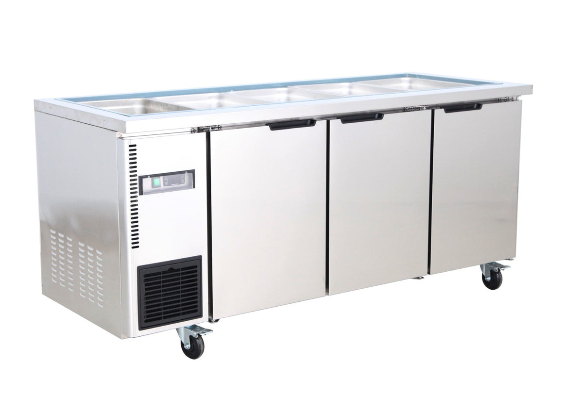 Thermaster 15x1/3 GN Pan Ventilated Refrigerated Saladette TL1800TN-15P - Whisk Hospitality - TL1800TN-15P