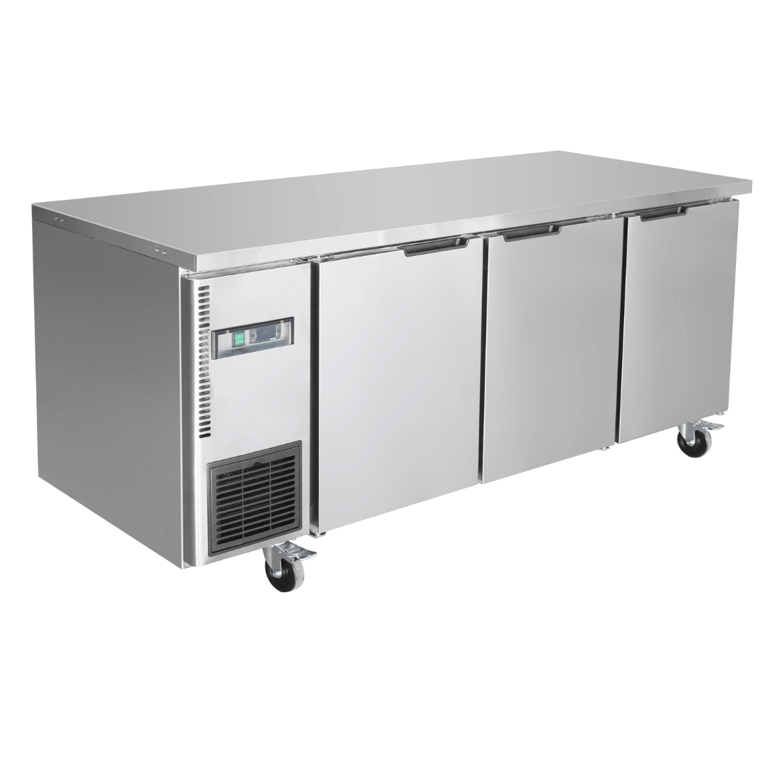 Stainless Steel Triple Door Workbench Fridge - TS1800TN-3D