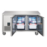 Polar U Series 2 Door Counter Freezer - 196Ltr