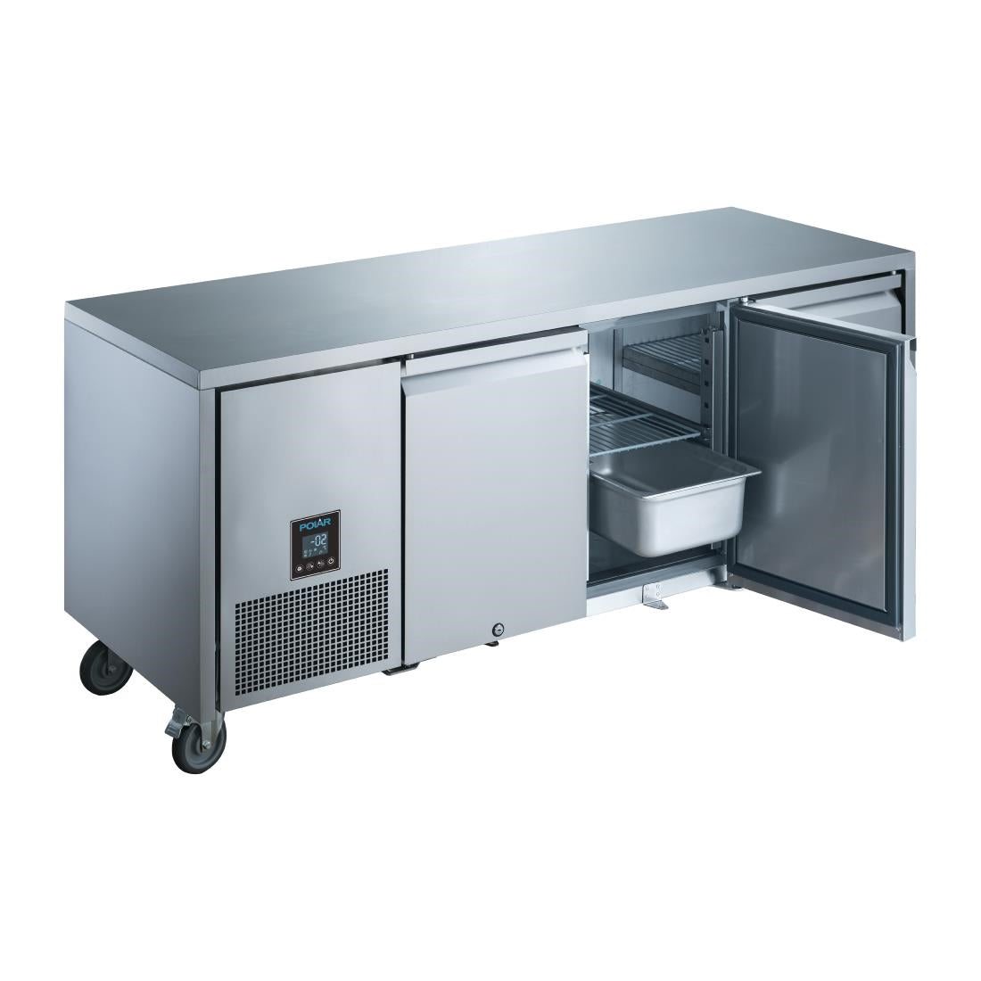 Polar U Series 3 Door Counter Refrigerator - 307Ltr