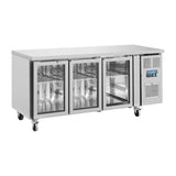 Polar U-Series 3 Door Counter with Glass Doors UA024-A