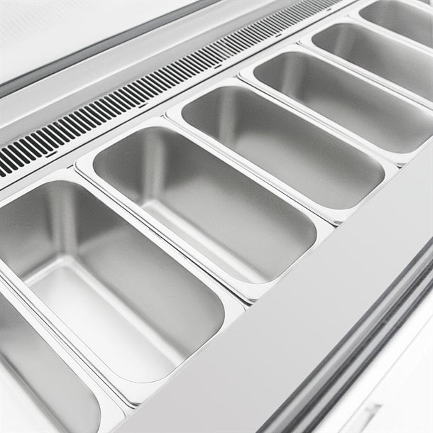 Polar U-Series Gelato Showcase - 6 pans UA058-A