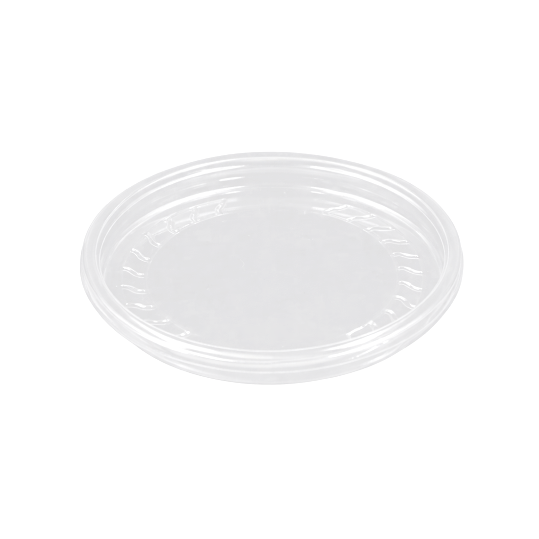 PakMax 117mm PET Deli Container Flat Lid FL-117C-PET-LID - Whisk Hospitality - FL-117C-PET-LID