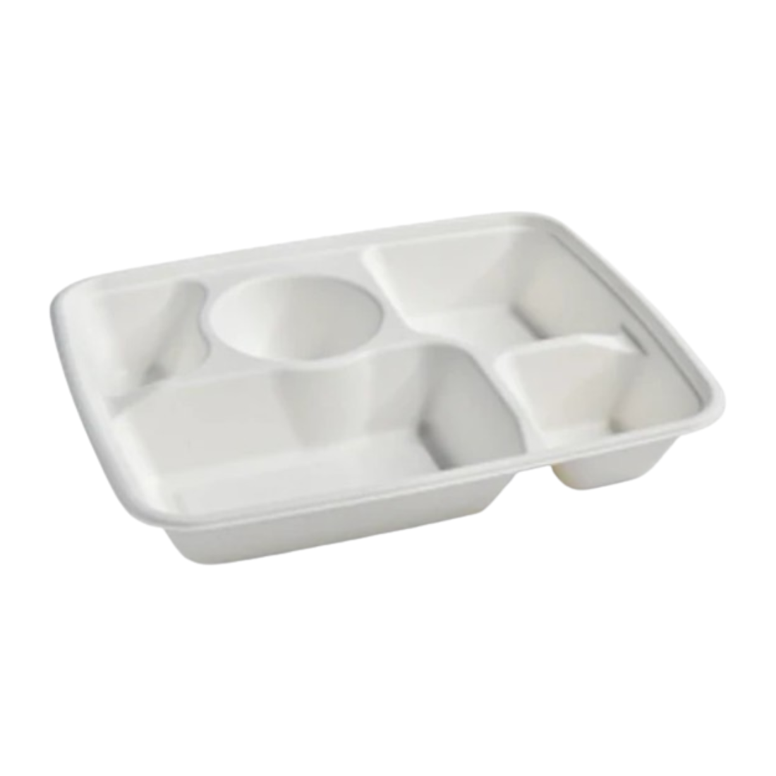 PakMax Sugarcane 5-Compartment Lunch Tray LT-51 - Whisk Hospitality - LT-51