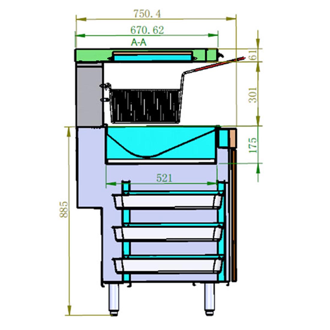 Frymax VX15E Chip Dump