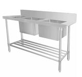 Mixrite STAINLESS STEEL DISHWASHER DOUBLE INLET SINK 2 WSS27165L