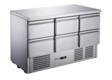 FED-X Six Drawer Compact Workbench Fridge - XGNS1300-6D