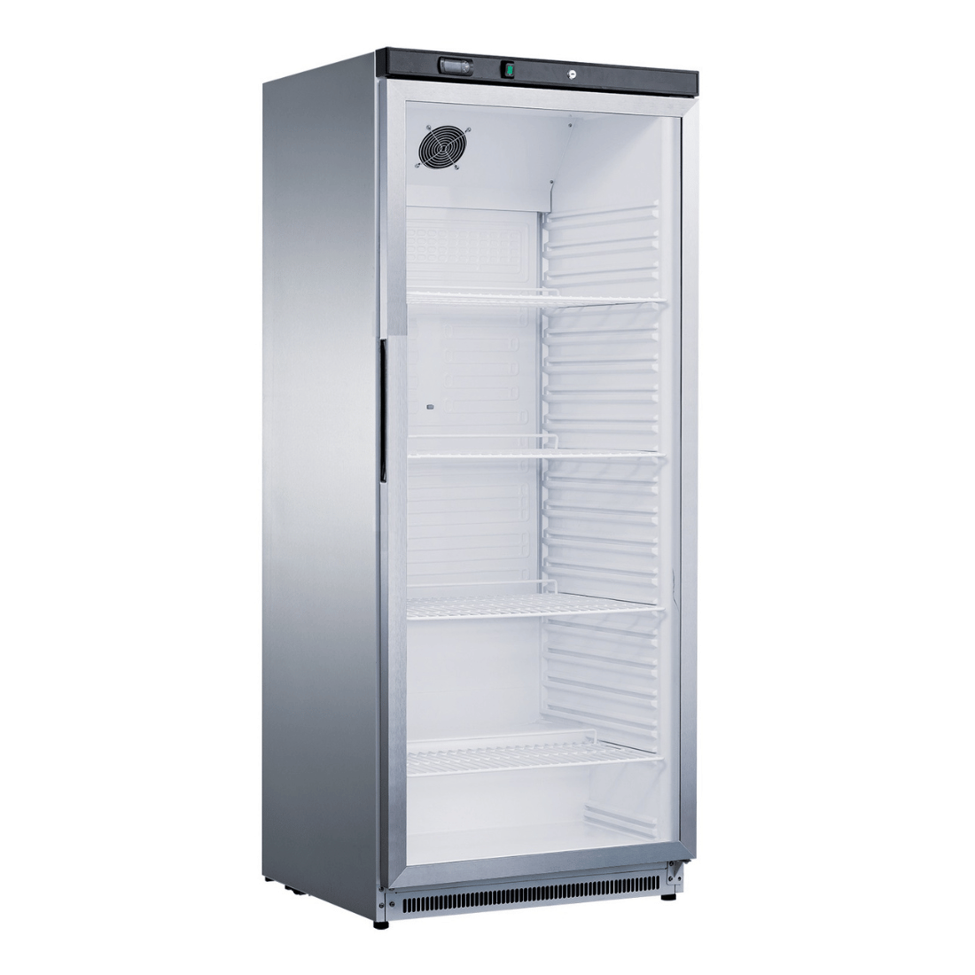 Fed-X Stainless Steel Upright Static Display Fridge XR600SG