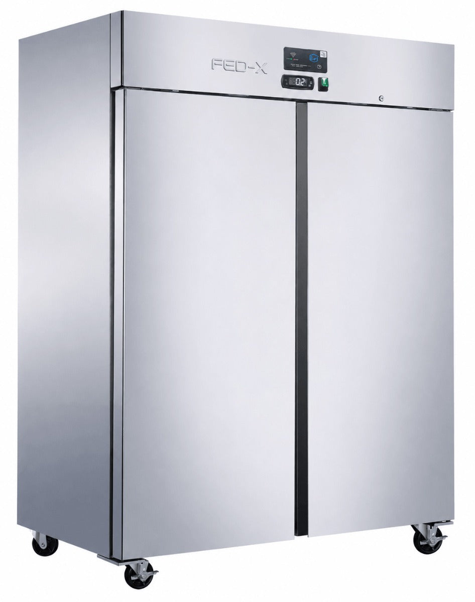 FED-X Press Liner Double Door Upright Freezer with Wi-Fi Controller XUPF1400 - Whisk Hospitality - XUPF1400