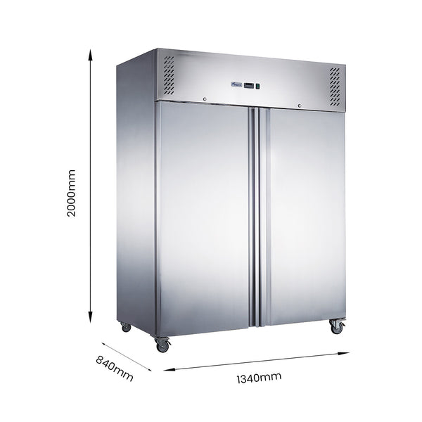 FED-X S/S Two Full Door Upright Fridge - XURC1200SFV