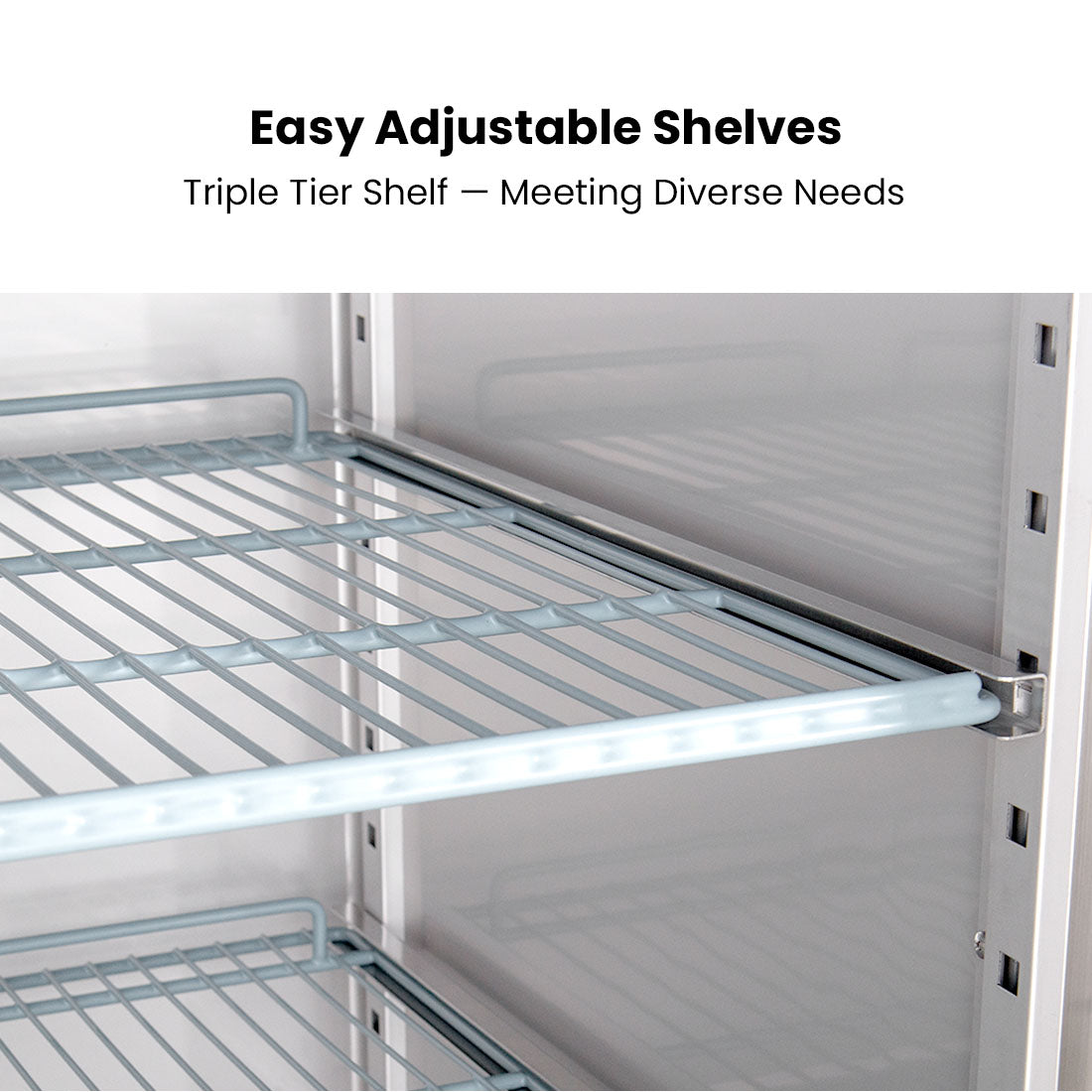 FED-X S/S Two Full Door Upright Freezer XURF1200SFV