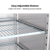 FED-X S/S Two Full Door Upright Freezer XURF1200SFV