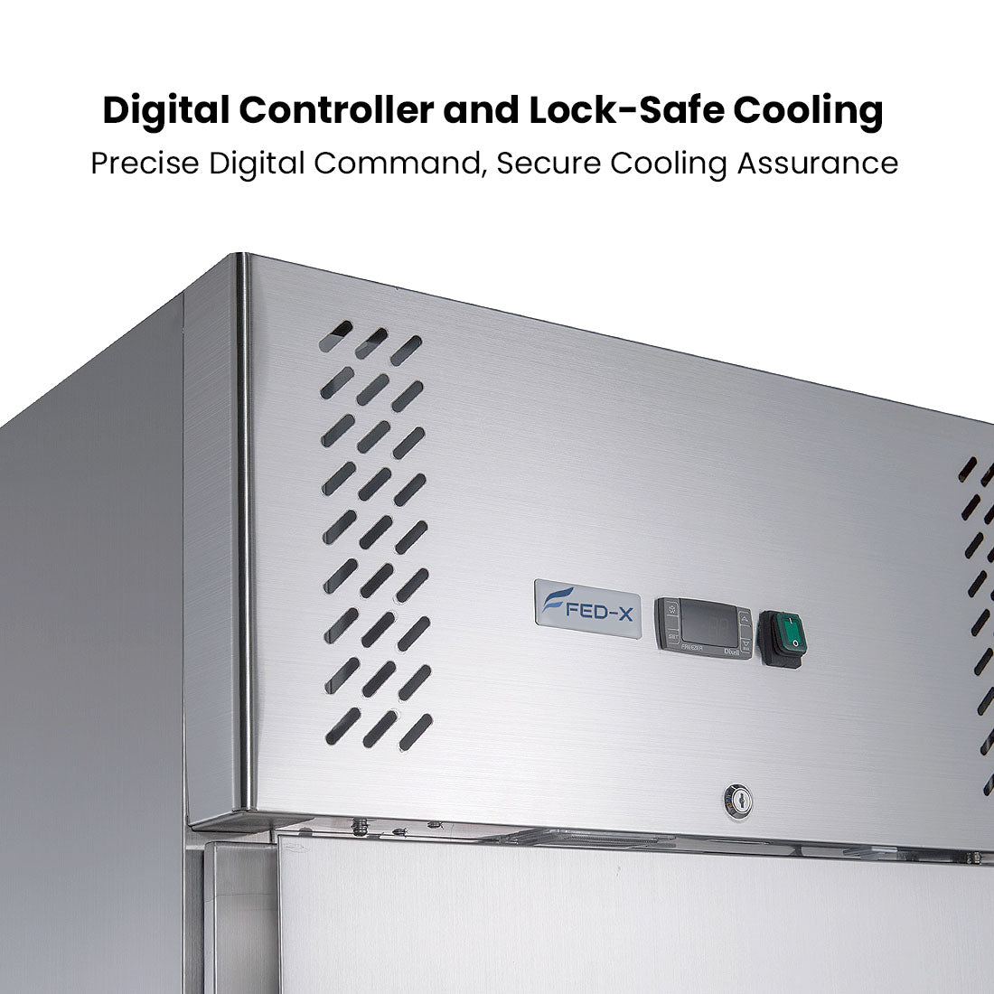 FED-X S/S Two Door Upright Freezer - XURF650S1V